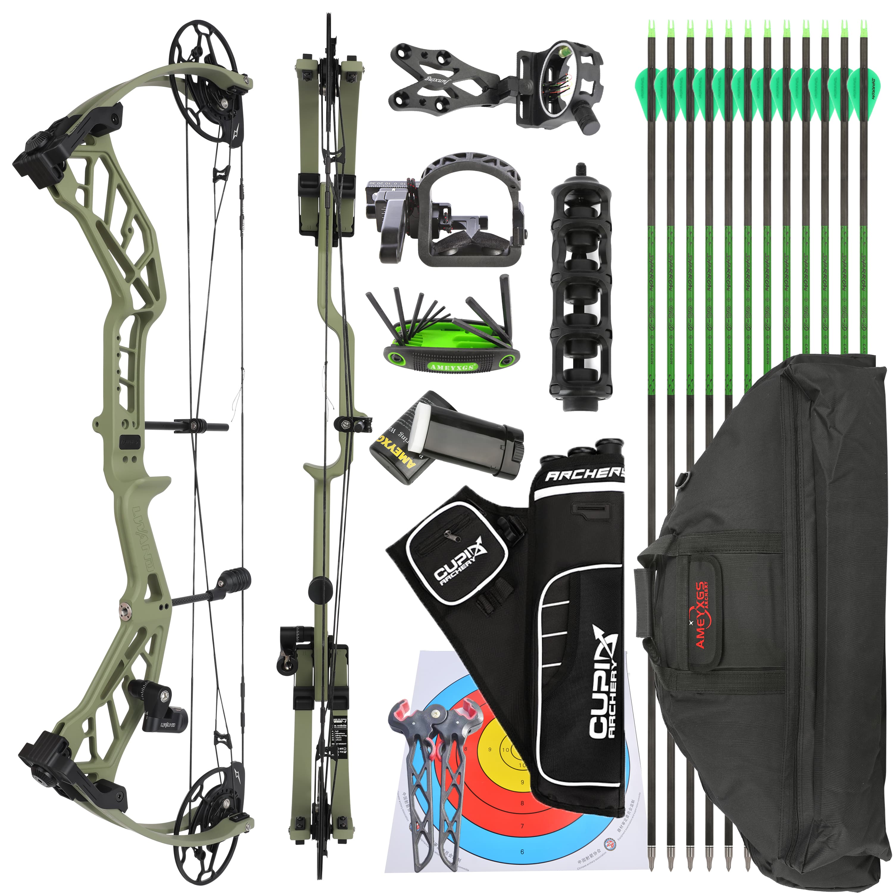 SHARROW Archery Compound Bow 40-70LBS Shooting Target