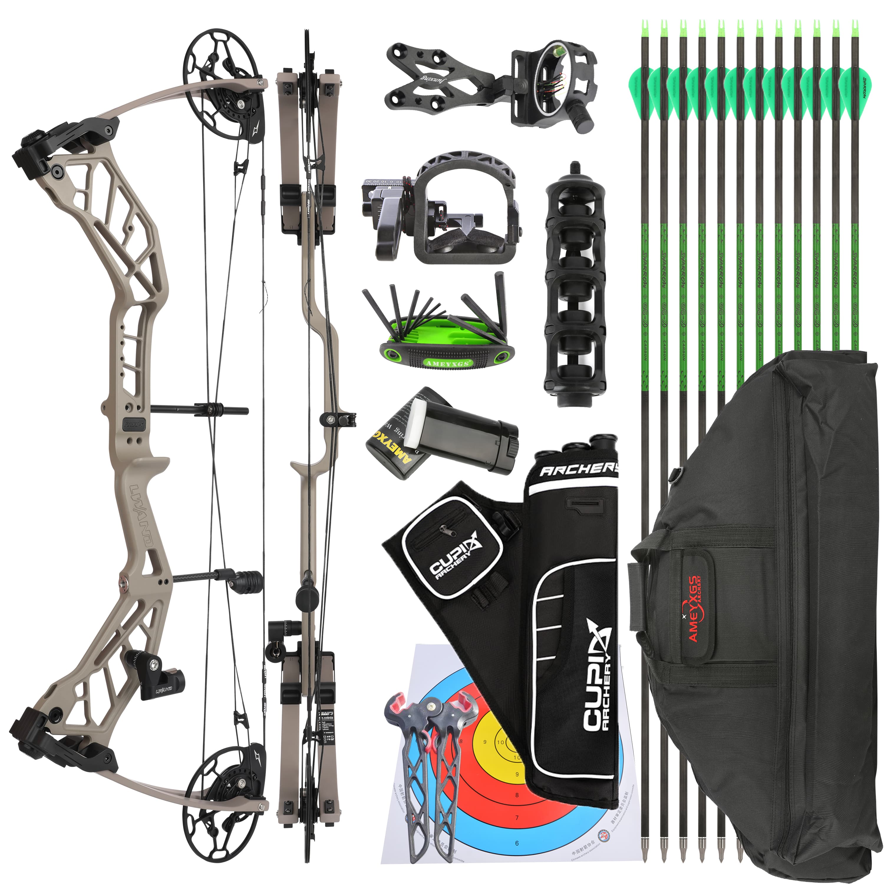 SHARROW Archery Compound Bow 40-70LBS Shooting Target