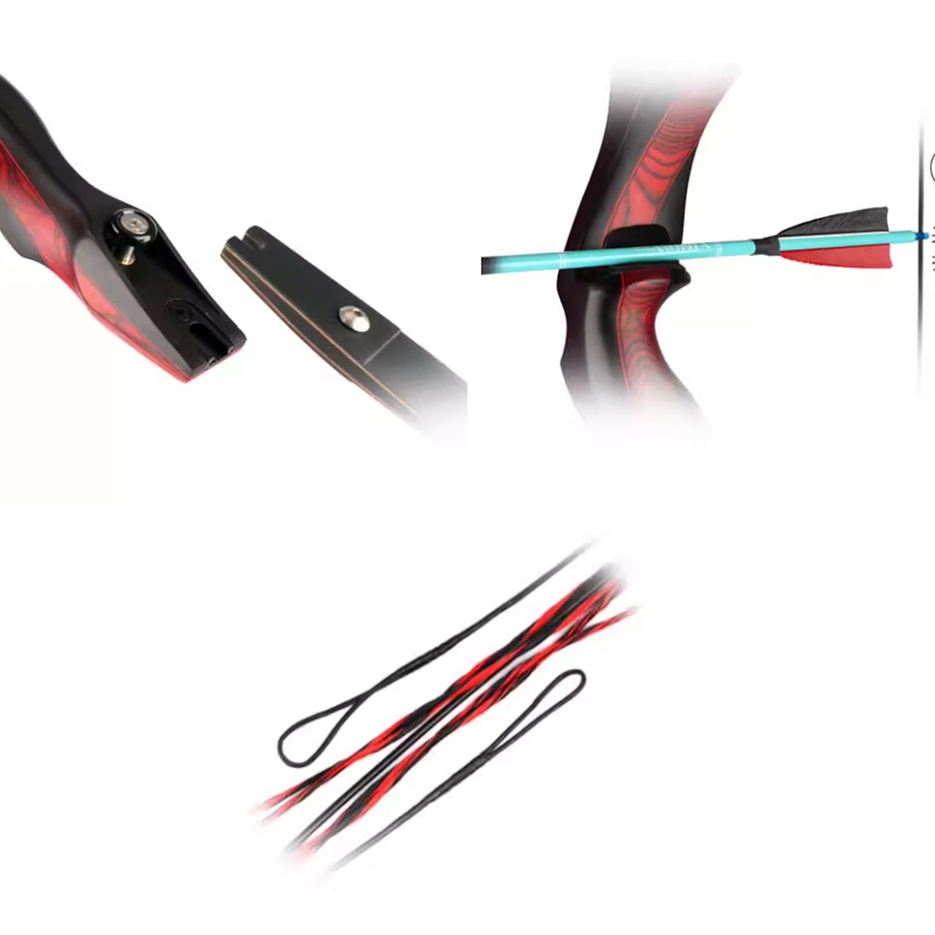 SHARROW Archery Recurve Bow 25-50LBS Shooting Target