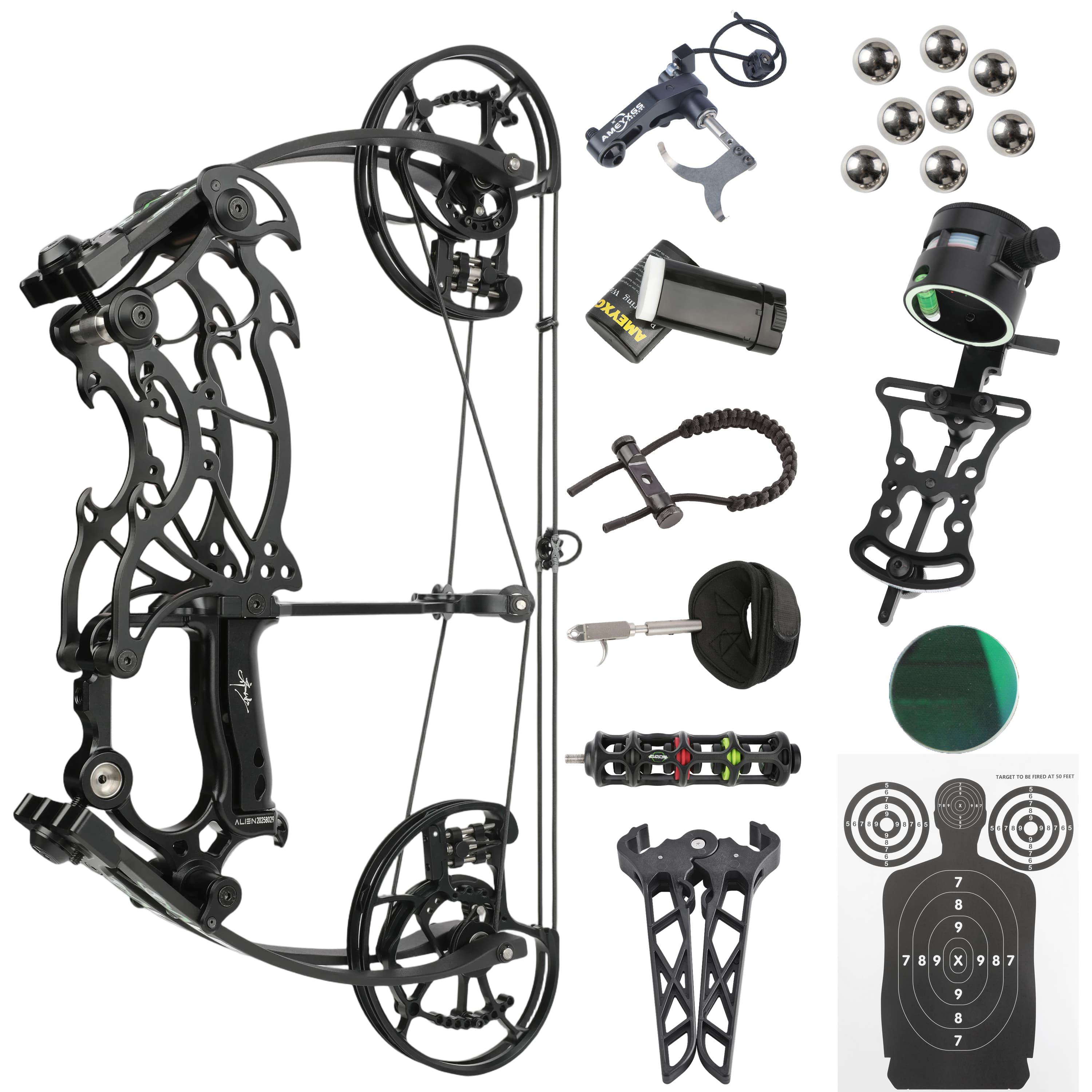 SHARROW Compound Bow Kit 30-70lbs Shooting Target Archery