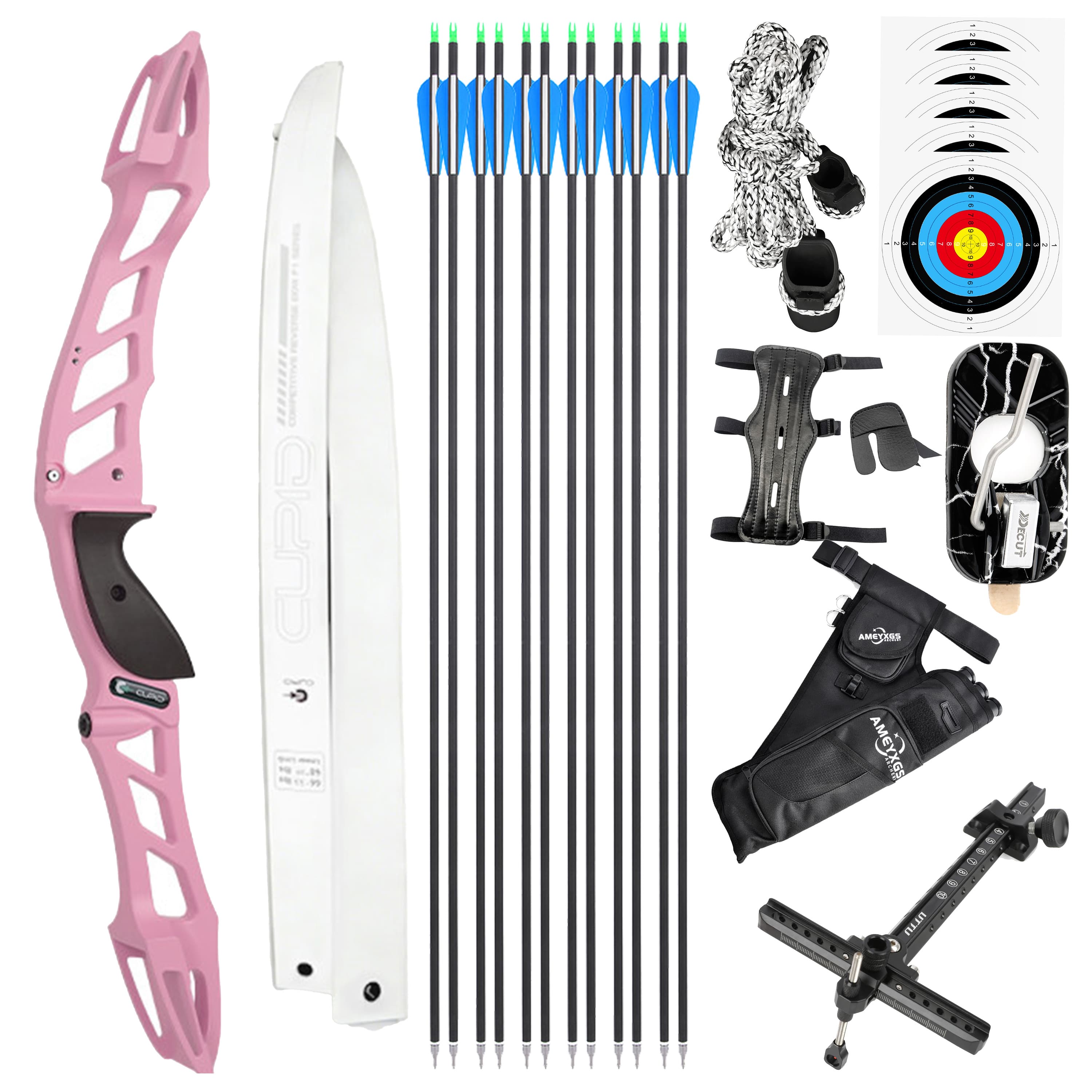 CUPID Archery Takedown Recurve Bow Set  68'' 14-38lbs