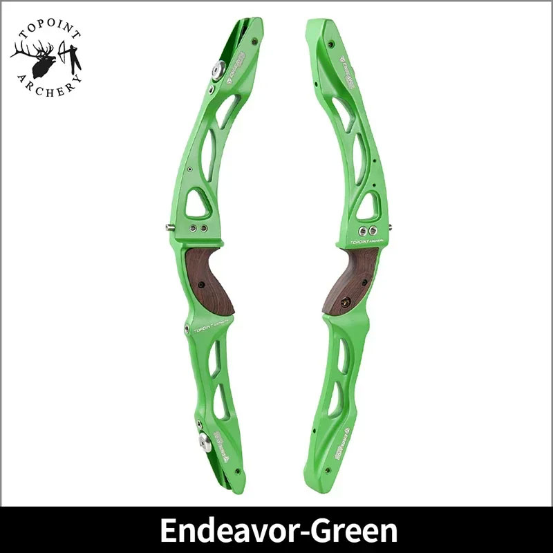 R10 25" ILF Recurve Bow Riser Aluminum Handle RH LH Wooden Grip