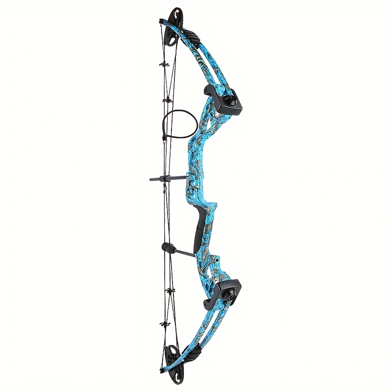 Blue Camouflage Compound Bow Set, Outdoor Shooting And Hunting Composite Bow Archery Set, Towing Weight 30-55 Pounds, Left And Right Hands