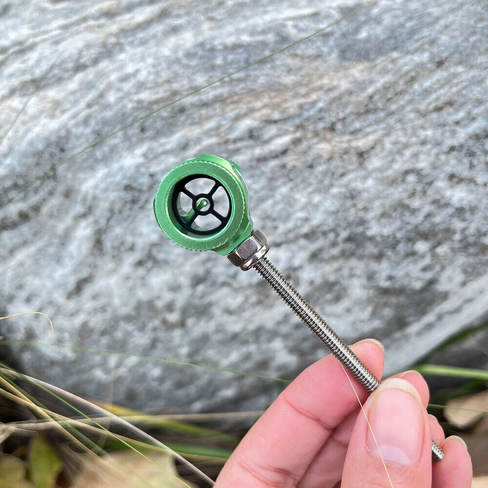 Recurve Bow Sight 1 Pin 0.019" Optical Fiber Single Pin Alloy Archery Hunting