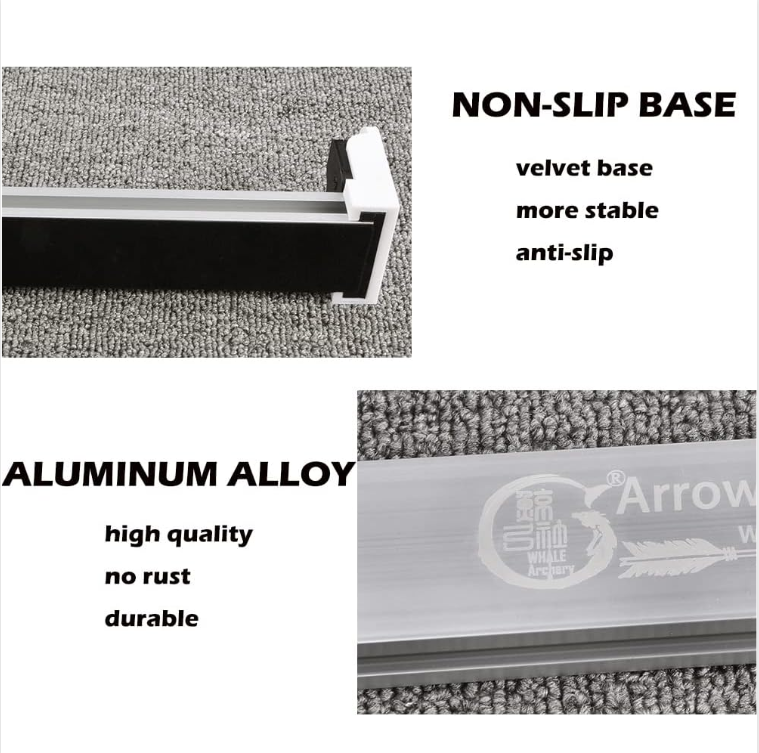 Archery Arrow Spinner Aluminum Alloy Arrow Balance Straightness Tool Arrow Feather and Broadheads Balance Check Arrow Spine Tester Arrow Accessory