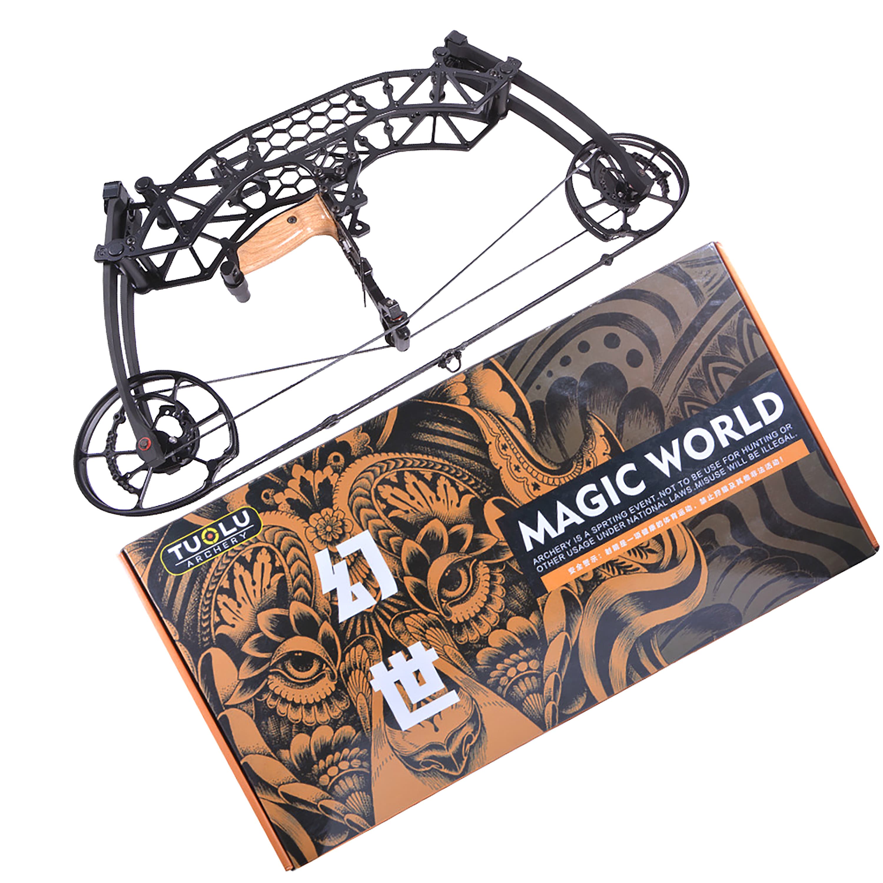 TUOLU Compound Bow 35-65lbs Shooting 320fps Archery Target Set