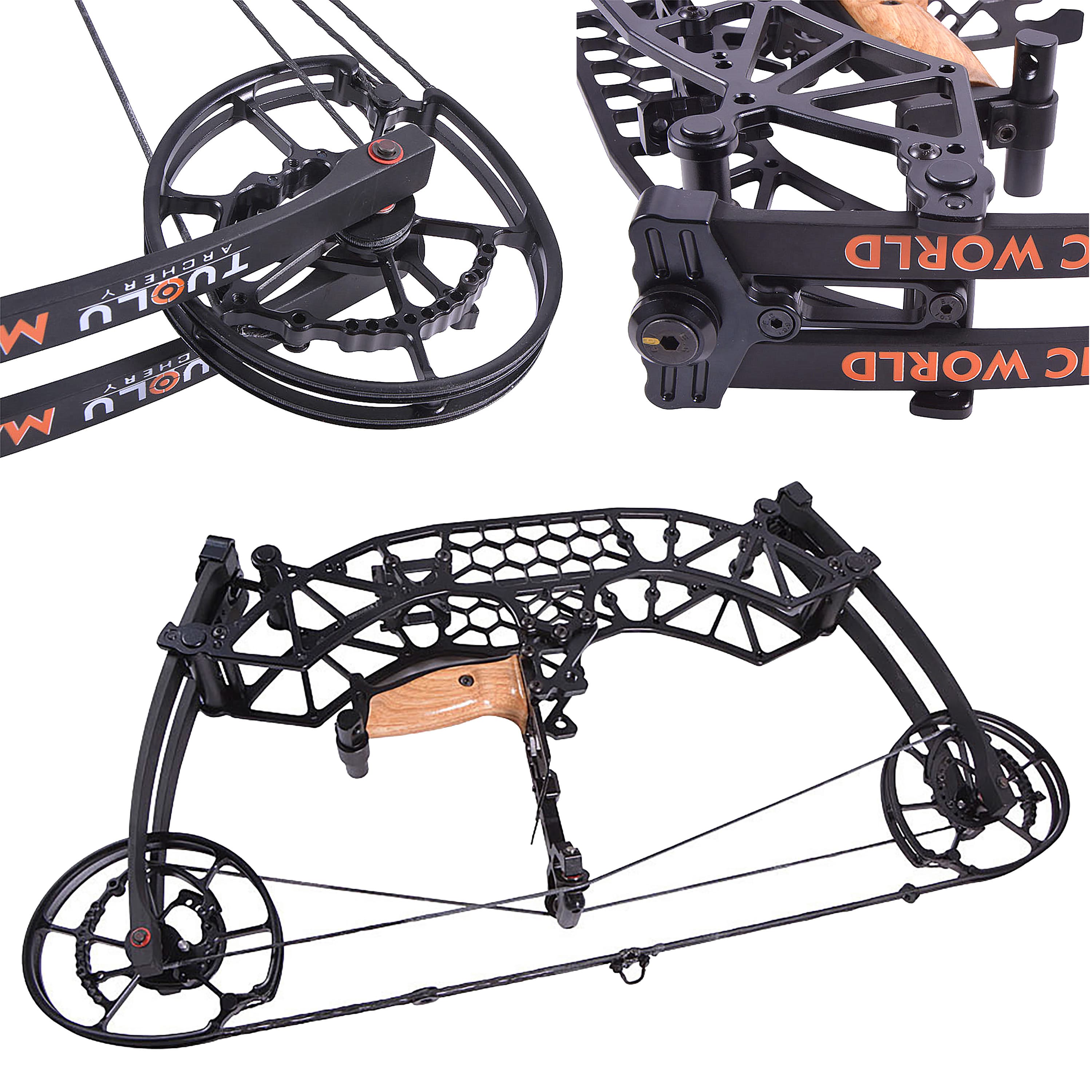 TUOLU Compound Bow 35-65lbs Shooting 320fps Archery Target Set