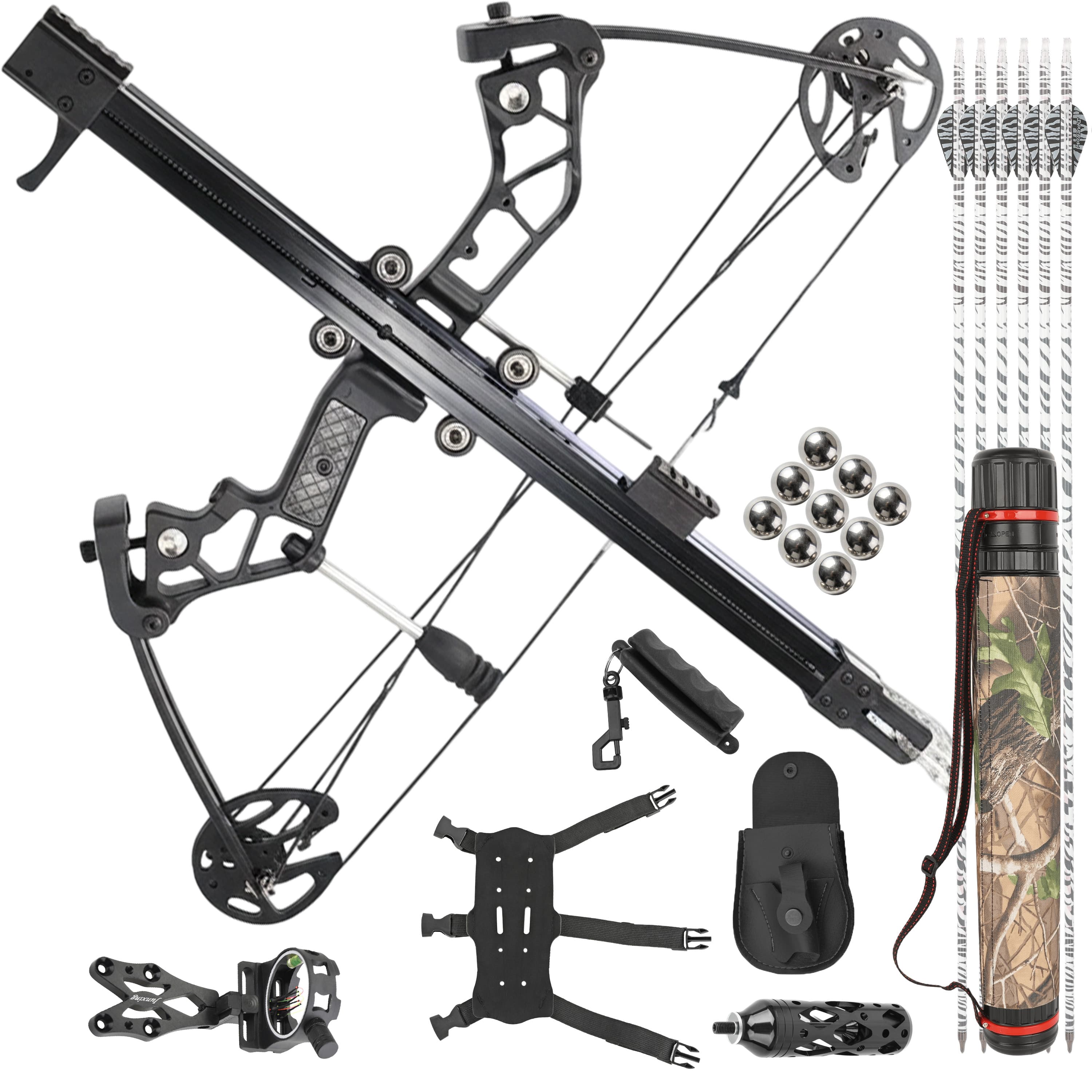 TUYING Compound Bow 30-70lbs Hunting Kit Shooting Archery