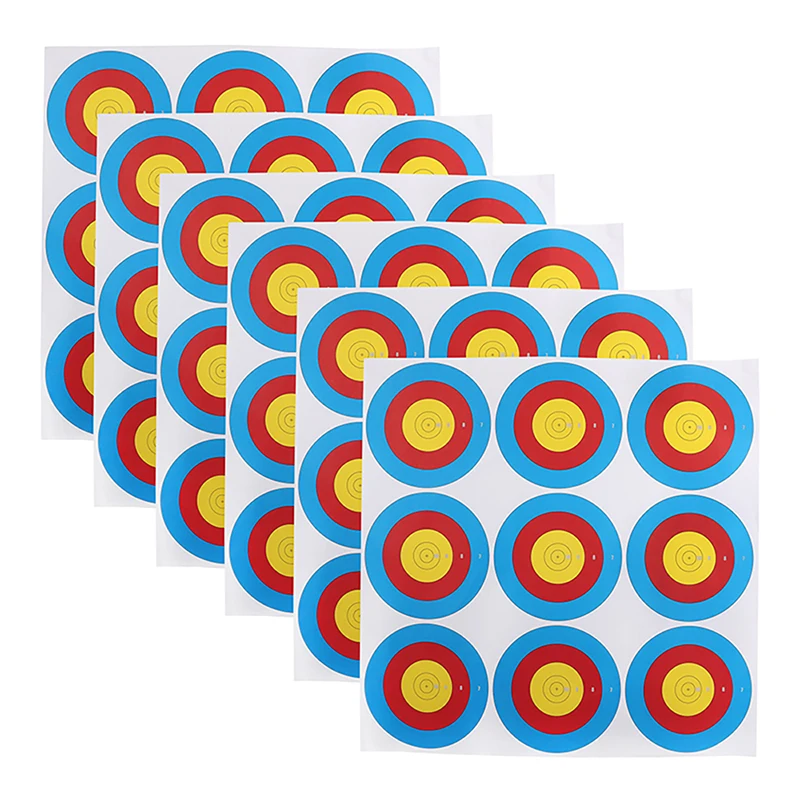20pcs  Archery Target Papers  60*60cm Two-sided Offset Paper Fit Compound Recurve Bow Outdoor Training Accessory