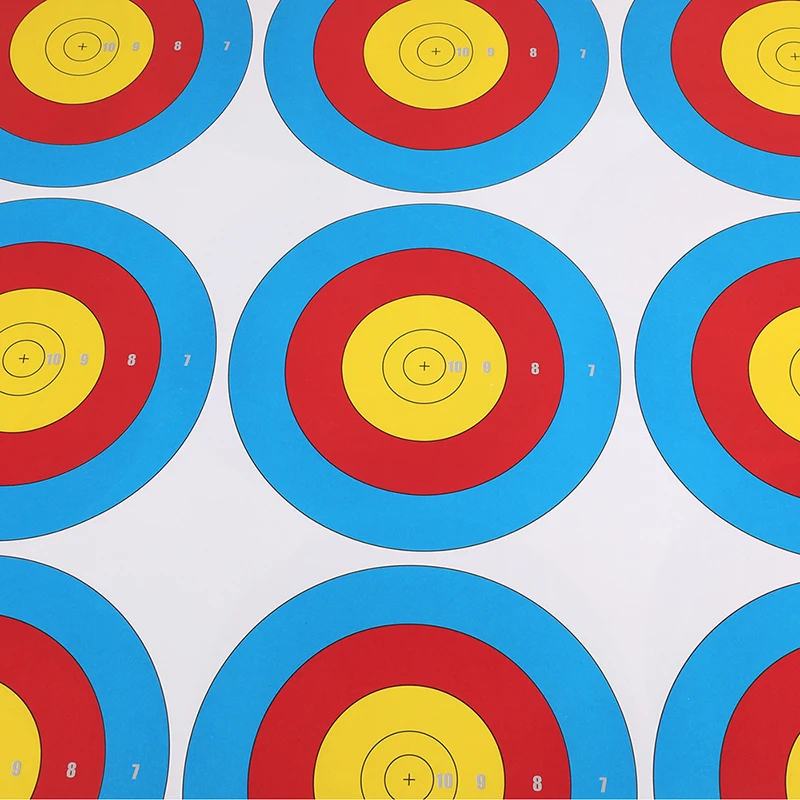20pcs  Archery Target Papers  60*60cm Two-sided Offset Paper Fit Compound Recurve Bow Outdoor Training Accessory