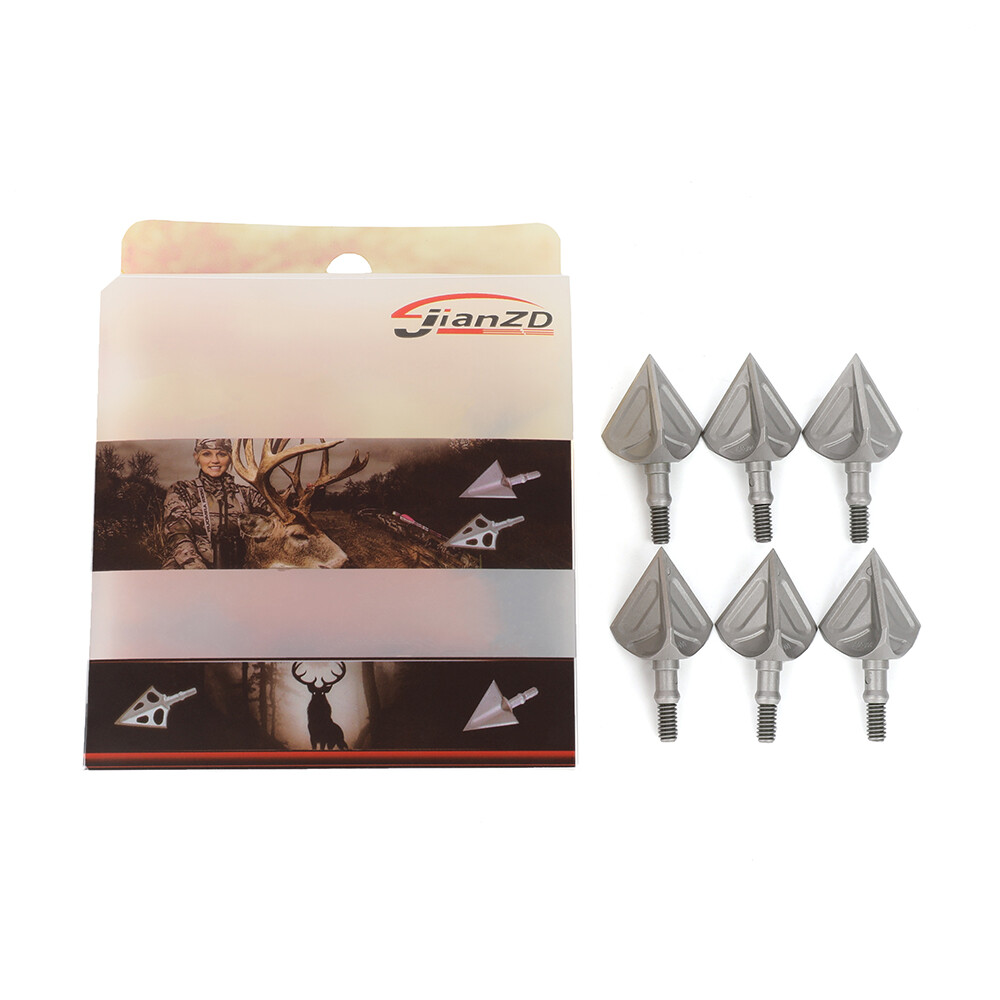 6pcs Archery Arrowhead Stainless Steel 100gr Field Points Bow Hunting Shooting