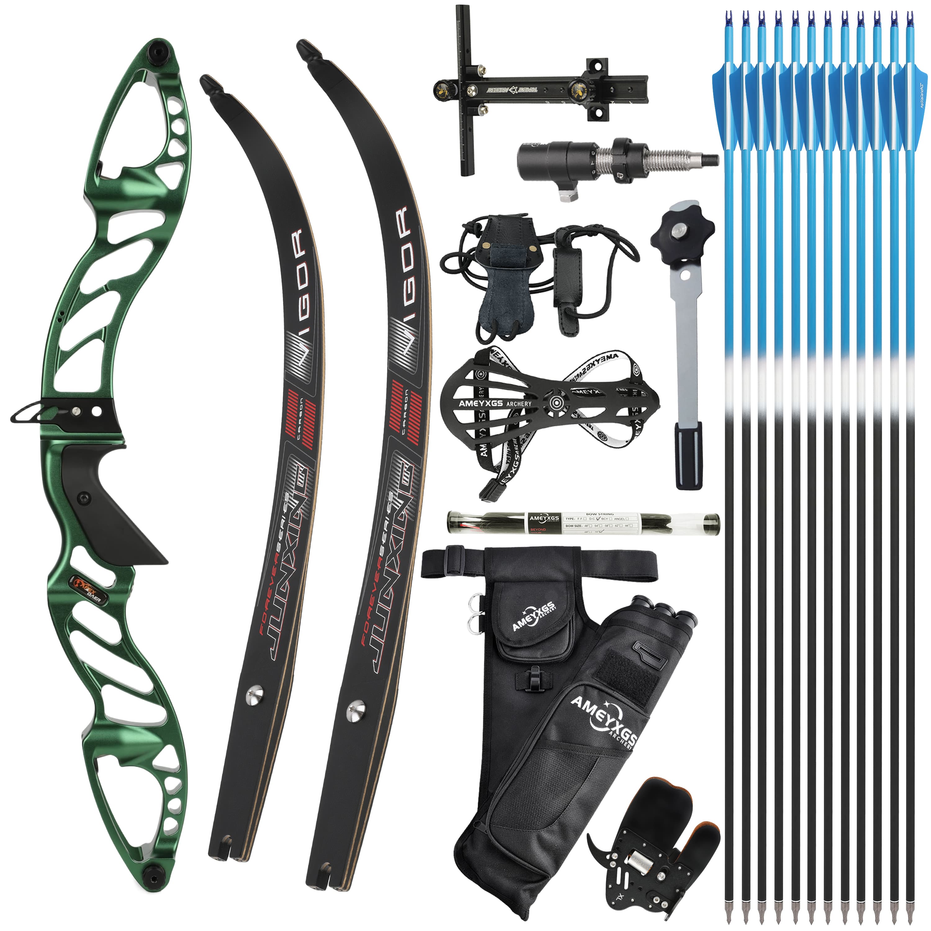  Professional Recurve Bow Set Multiple Draw Weights
