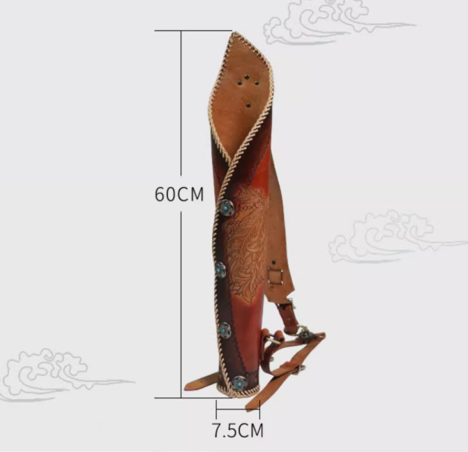 Three point backpack crossbody quiver handmade retro arrow pot with large capacity that can cross diagonally