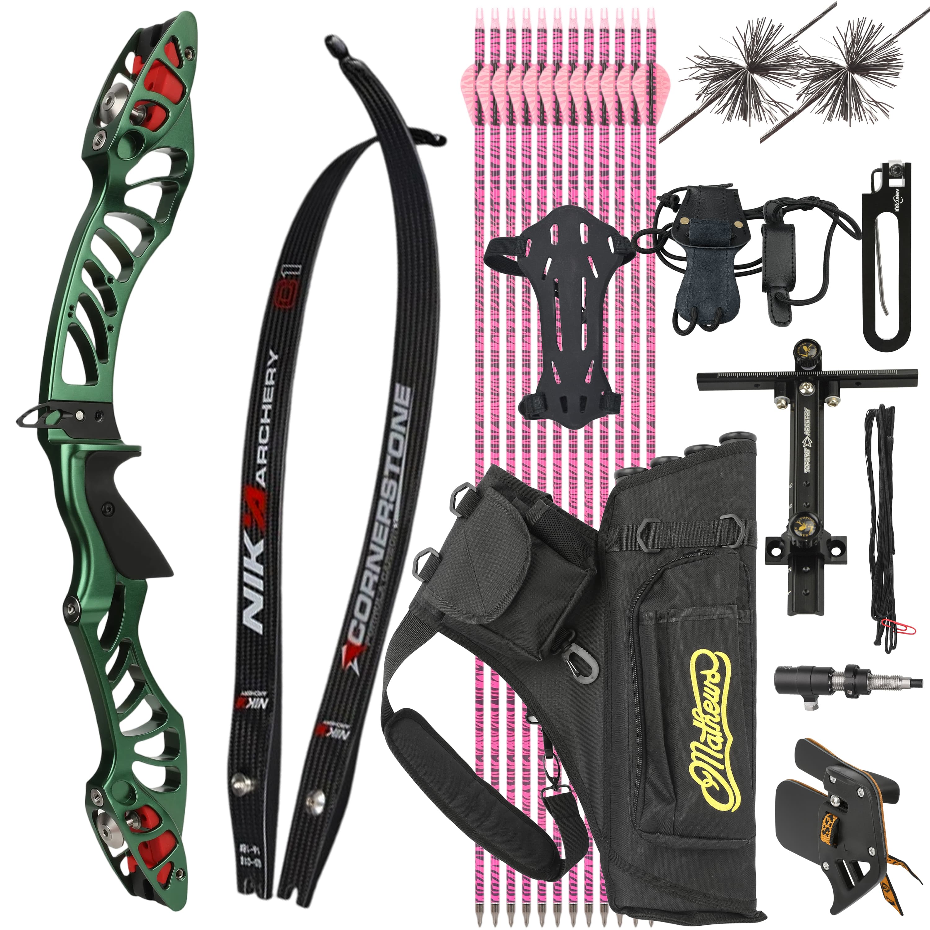 X-Pulse Recurve Bow Kit 18-46bs Takedown Bow Target Archery