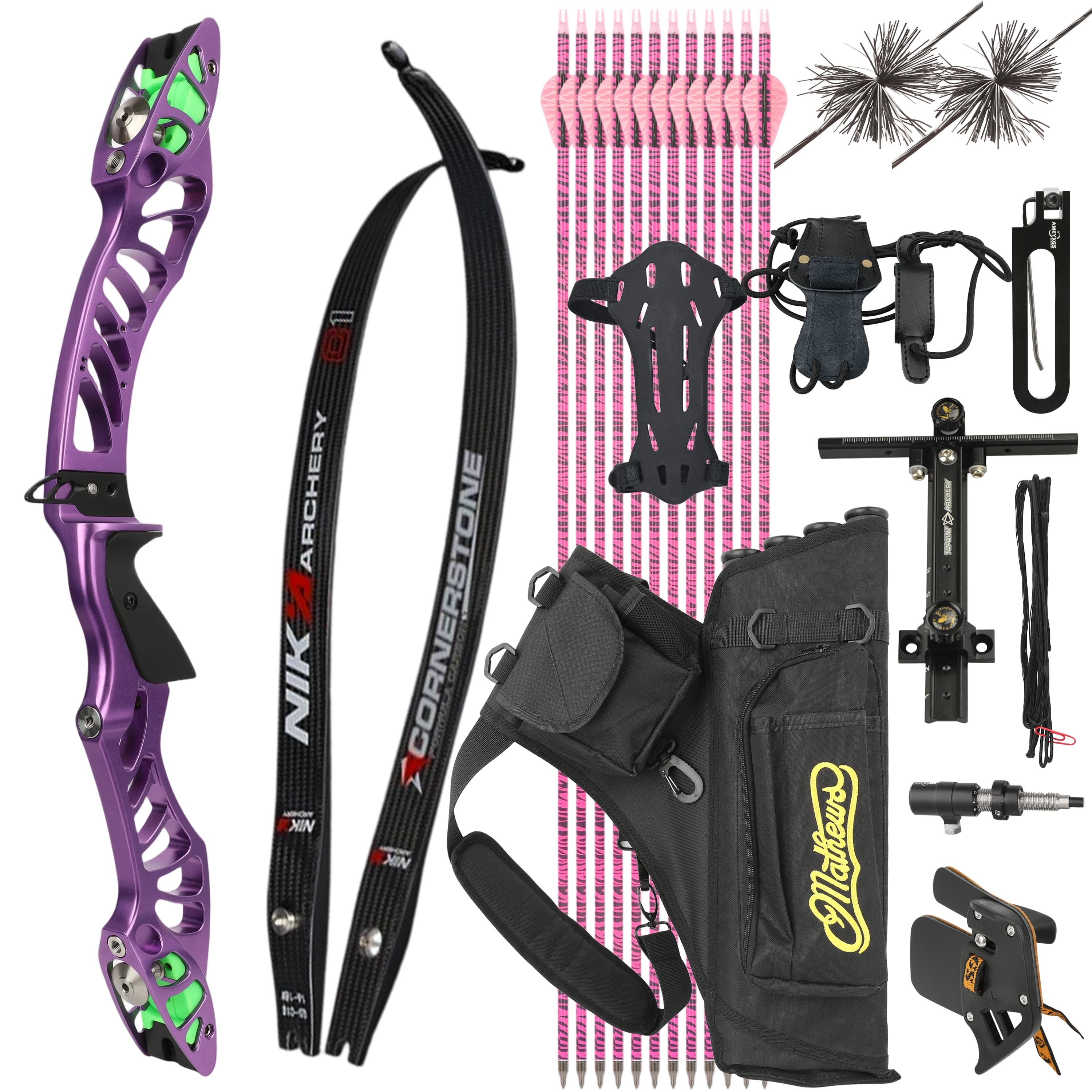 X-Pulse Recurve Bow Kit 18-46bs Takedown Bow Target Archery