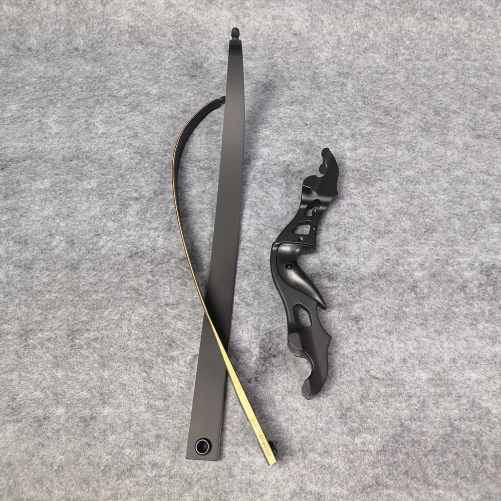 Aluminum alloy recurve bow for outdoor fish shooting and beautiful hunting bow