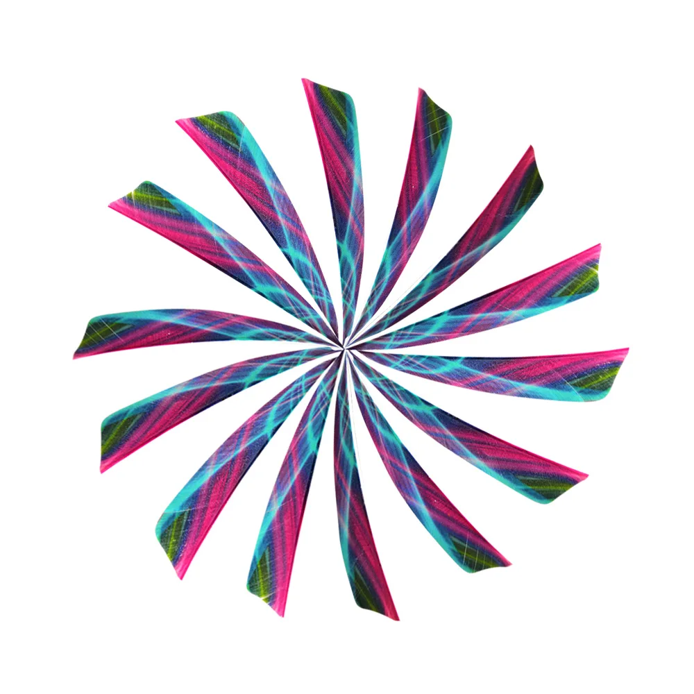 24pcs Archery 4 Inch Turkey Arrow Feather Right Wings DIY Shield Shape Arrow Vanes 