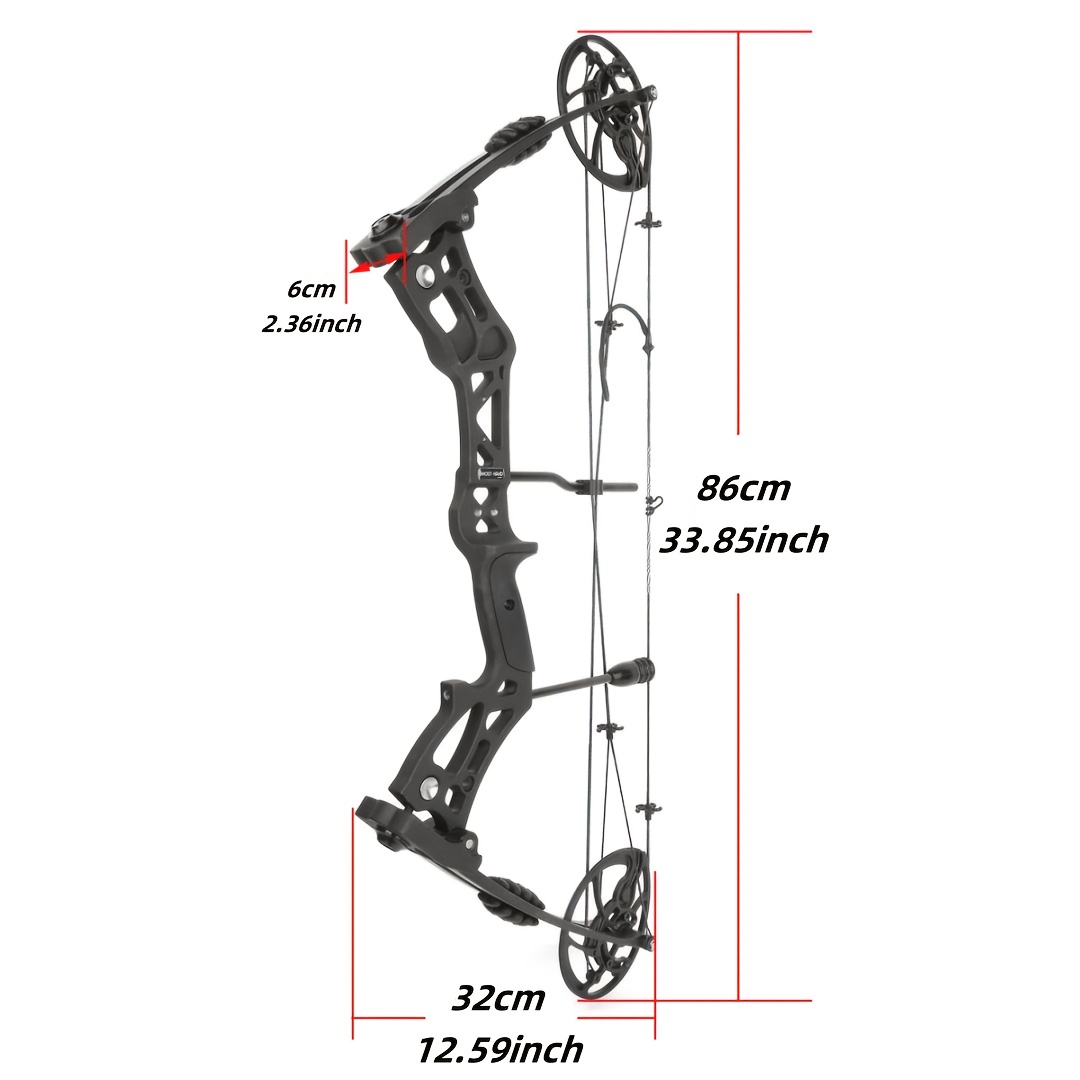 Adult Hunting Bow 30–70lbs - Black Camo
