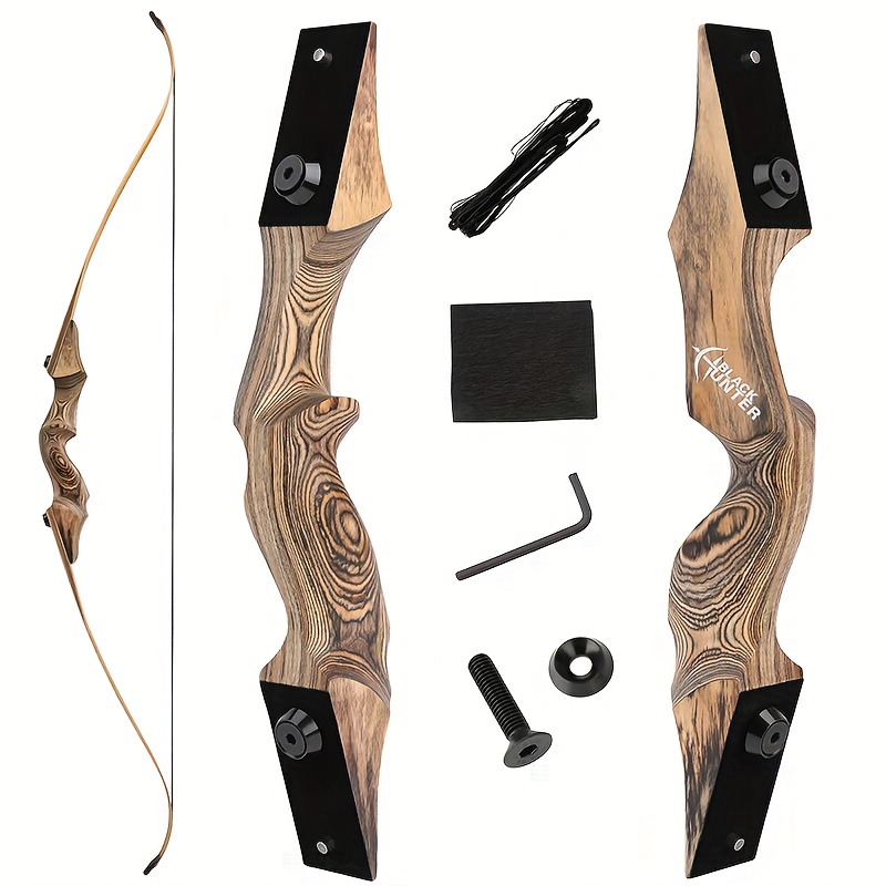 60lbs Recurve Bow Set Outdoor Archery Competition Recurve Bow Recurve Bow Accessories Adult Recurve Bow Set