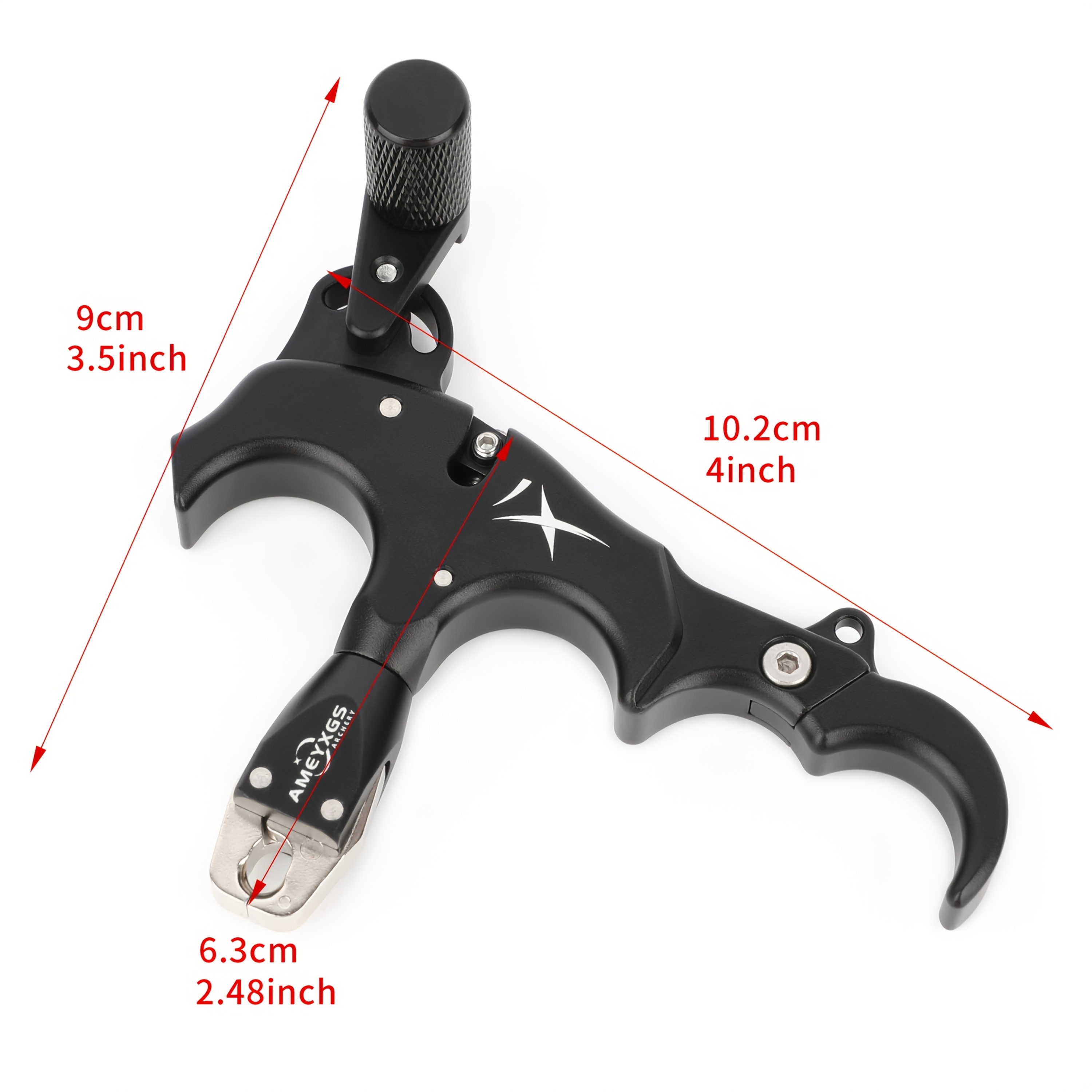 Aluminum Archery Release Aid – 3/4 Finger, 360°