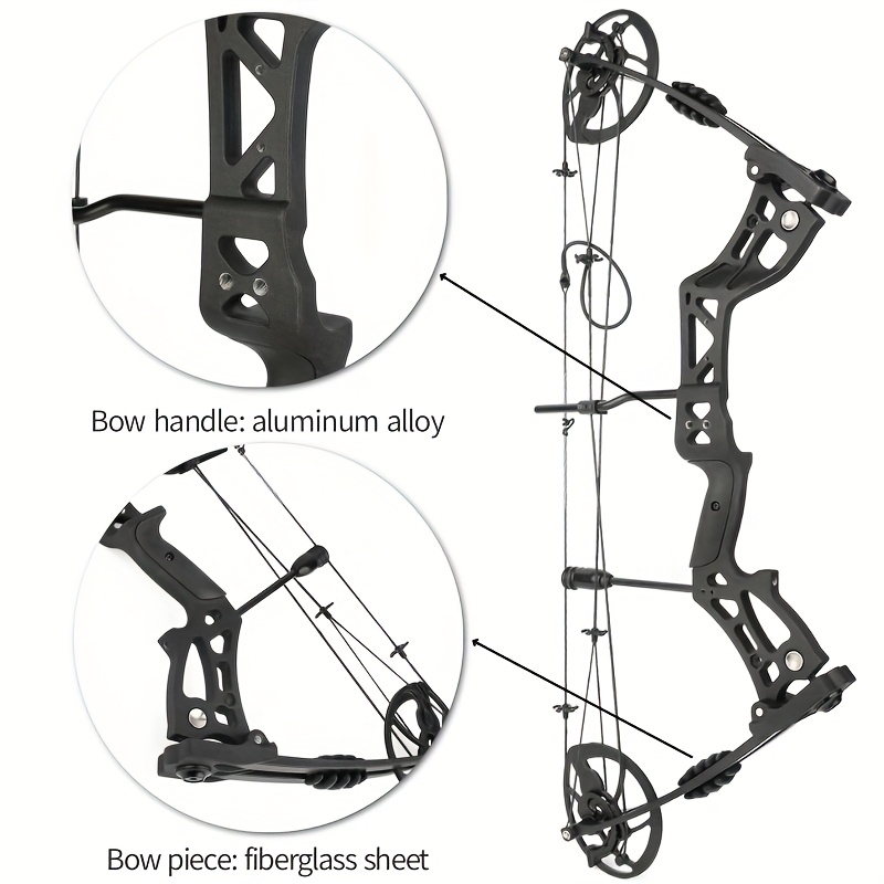 Adult Hunting Bow 30–70lbs - Black Camo