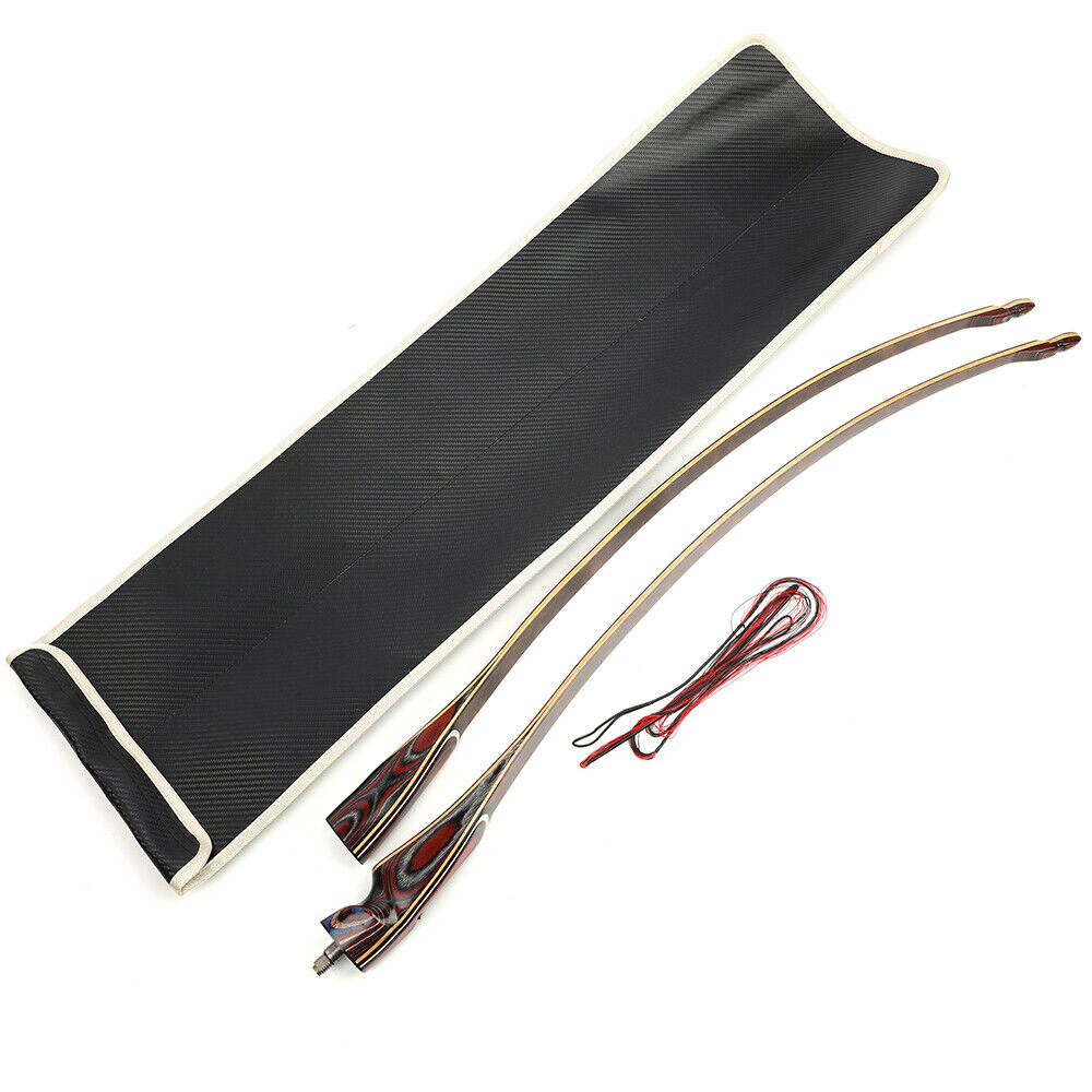 60'' Traditional Bow Longbow Takedown 20-55lbs Horsebow Archery Hunting Target