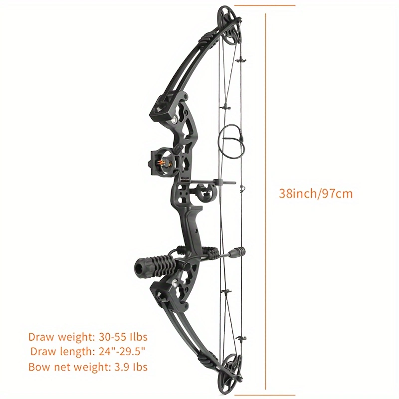 Composite Bow Set Outdoor Hunting Composite Bow Traction Weight 30-55 Pounds 