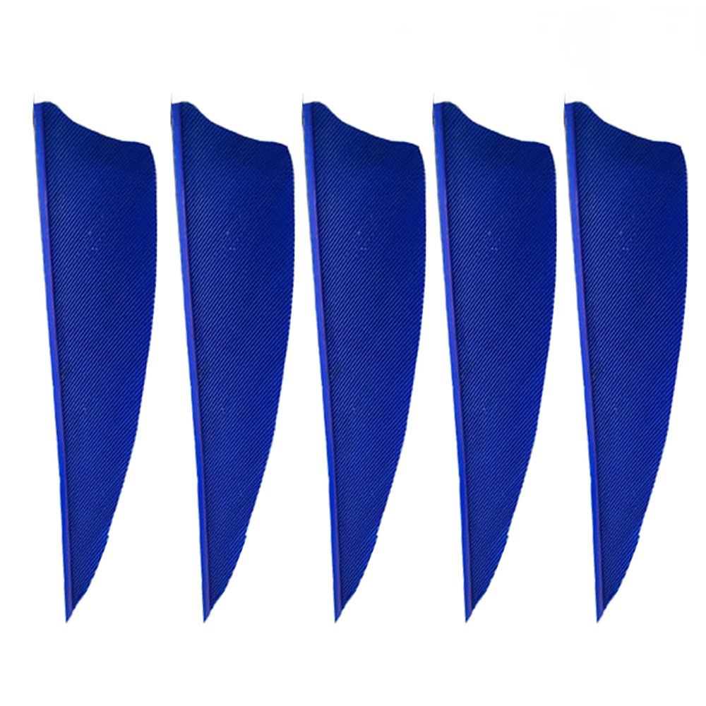50 pcs 3" Real Feather Shield Vanes — 6 Colors for Archery Arrows