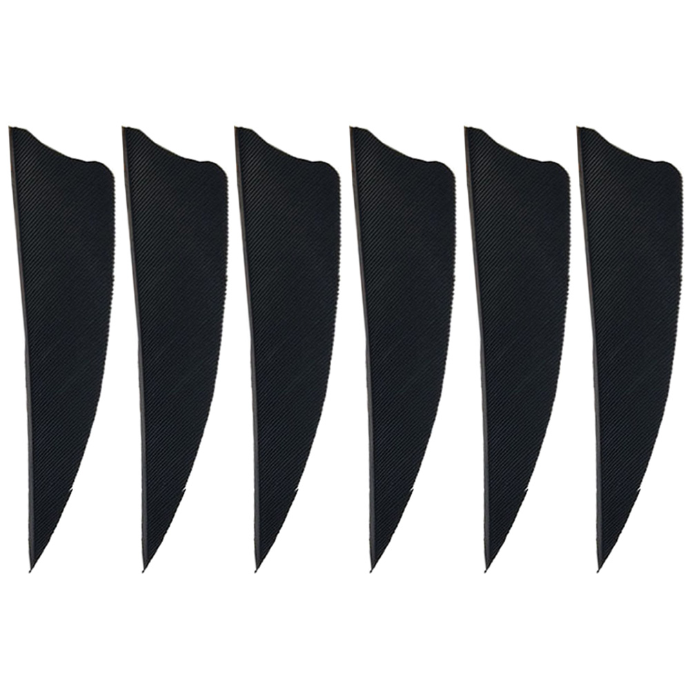 50 pcs 3" Real Feather Shield Vanes — 6 Colors for Archery Arrows