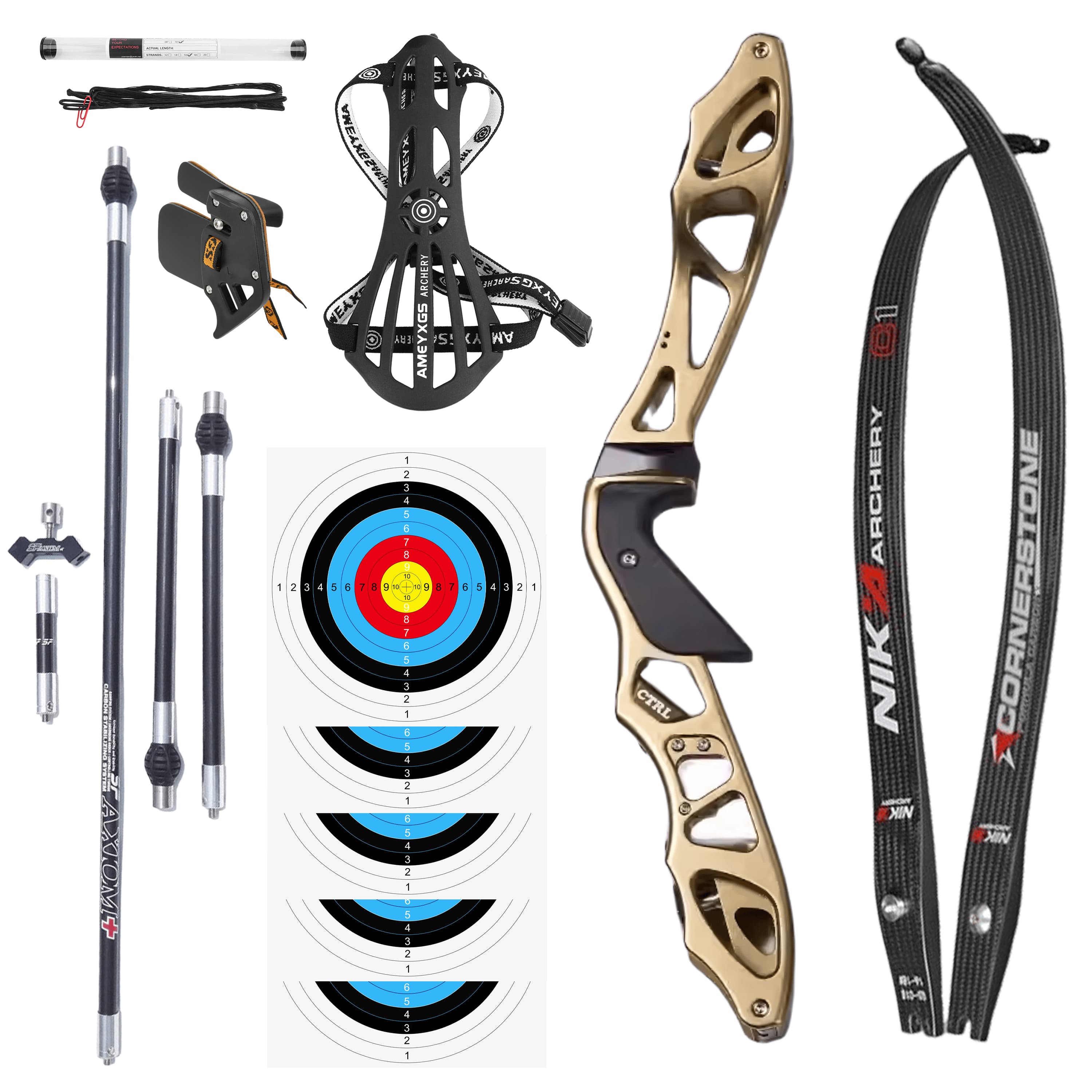 Archery ILF Recurve Bow Set 16-56LBS Hunting RH Bow