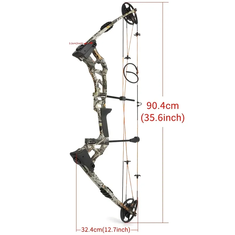 Archery Camouflage Compound Bow Set 0-70lbs Right Hand Hunting