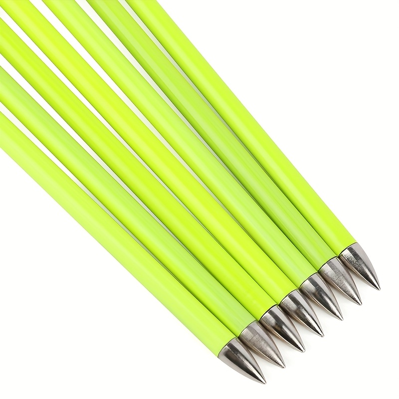 12pcs 30" Carbon Arrows with Yellow Fletching