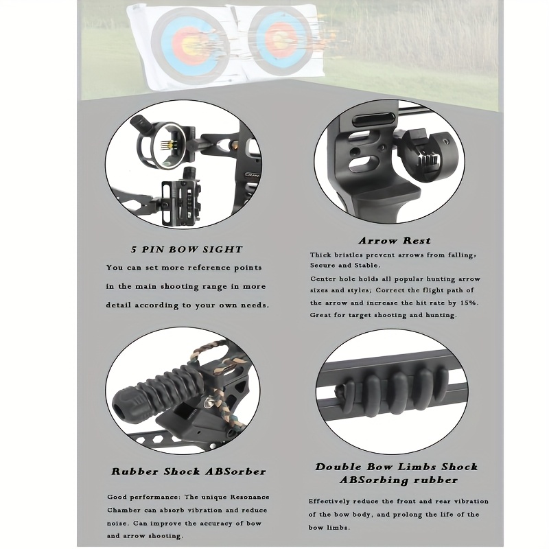 Junxing Dragon Claw X8 Compound Bow 20-70 lbs  Right Hand 