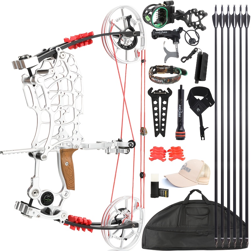 7075 Aluminum Dual-Purpose Compound Bow – 30-70lb Adjustable