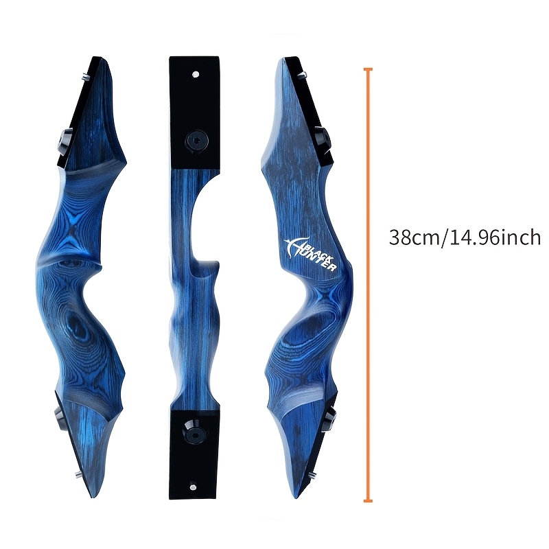 Black Hunter 50lb Detachable Bow – 60in, Blue Handle