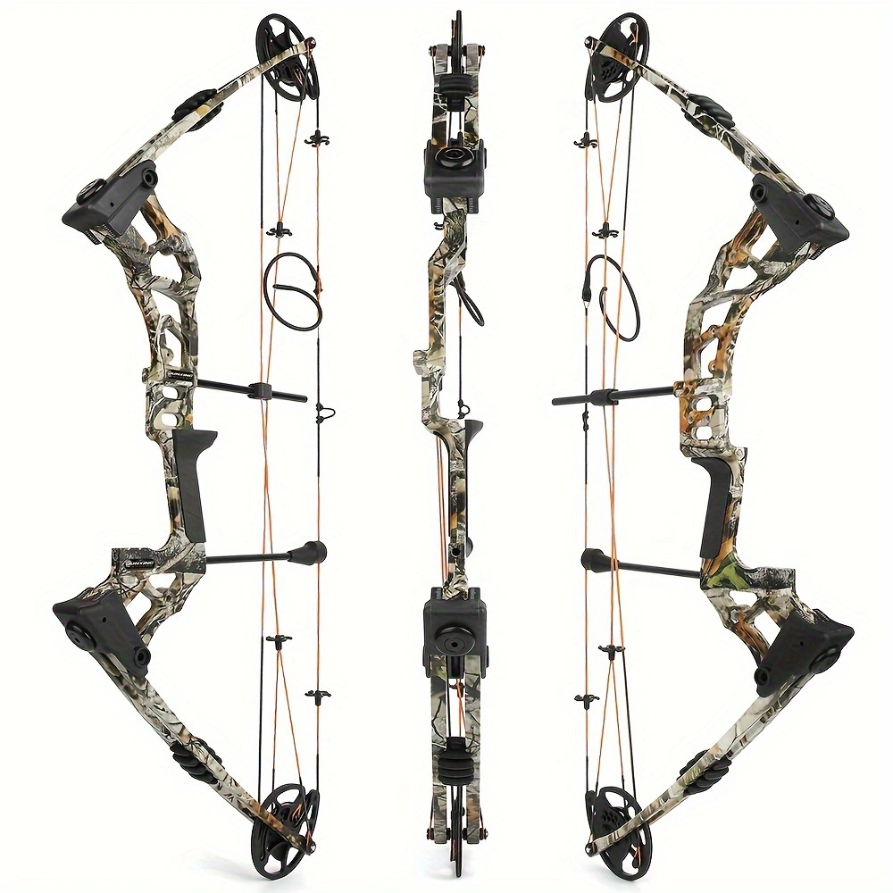 Archery Camouflage Composite Bow Set 0-70lbs Outdoor Shooting Hunting Bow And Arrow Right Hand