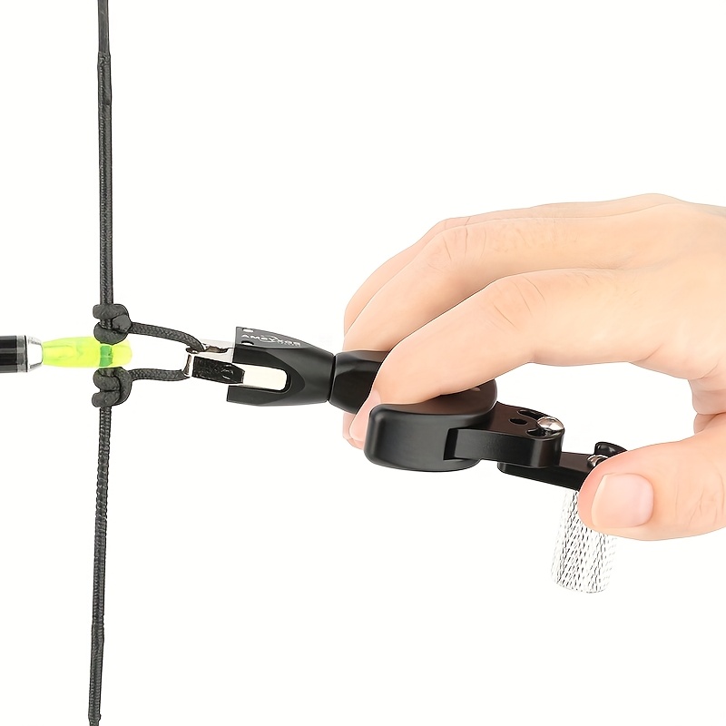 AMEYXGS 4-Finger Aluminum Archery Release – Black