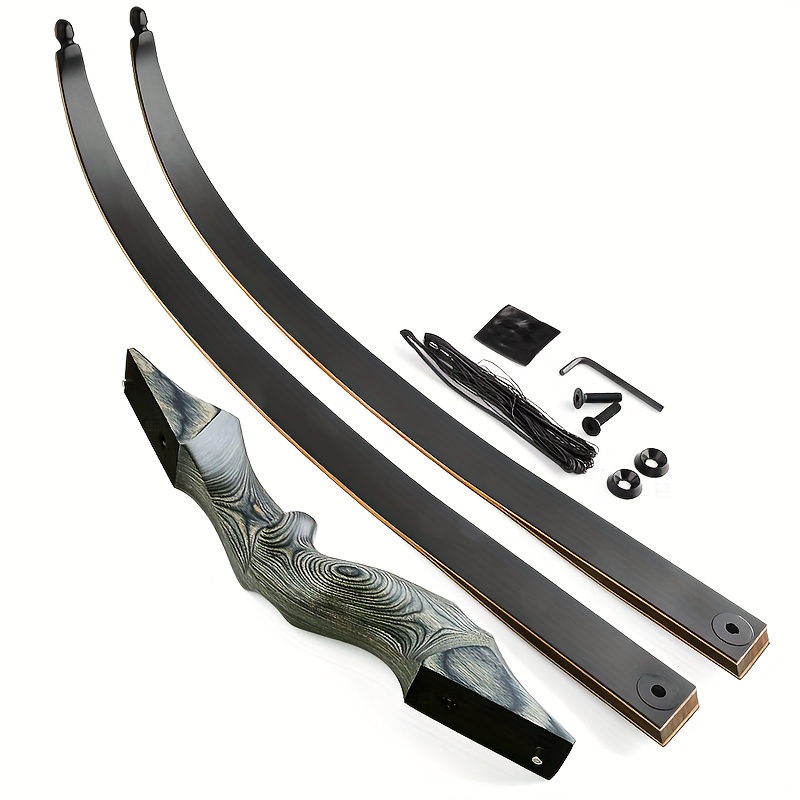 Black Hunter 50lb Detachable Bow – 60in, High-Density Wood