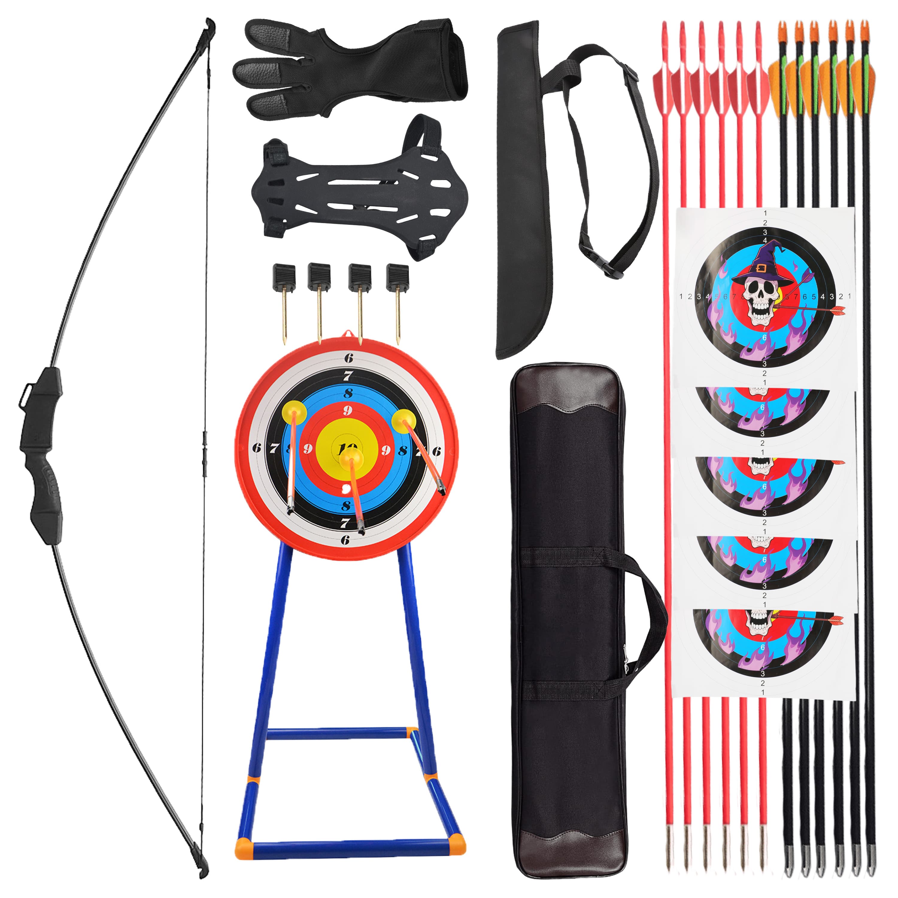 45'' Youth Archery Recurve Bow Set Takedown Children