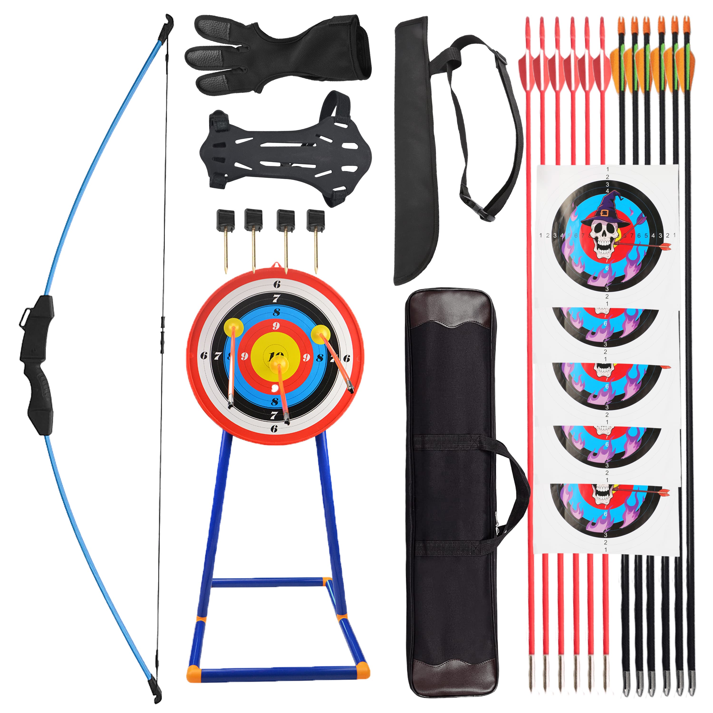 45'' Youth Archery Recurve Bow Set Takedown Children