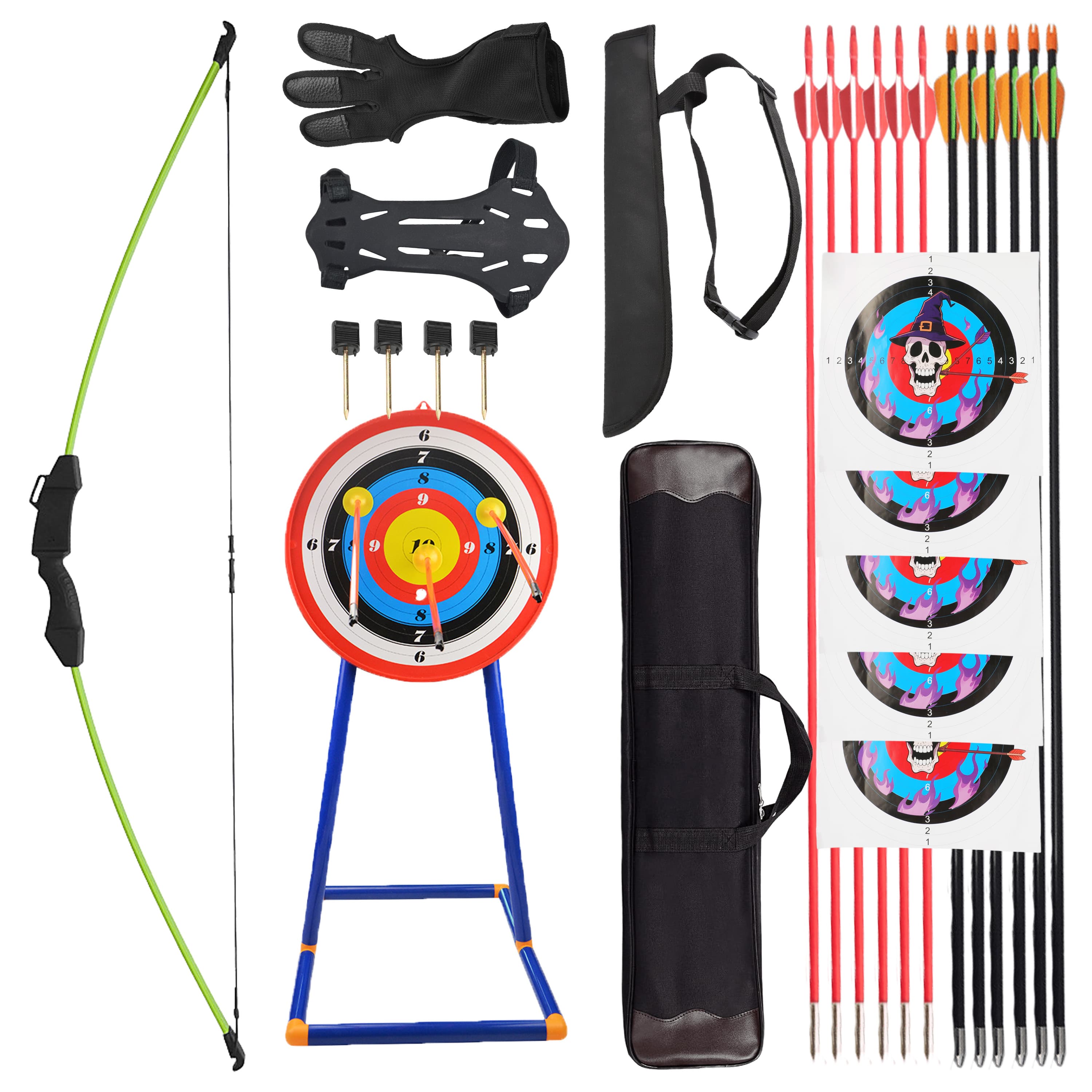 45'' Youth Archery Recurve Bow Set Takedown Children
