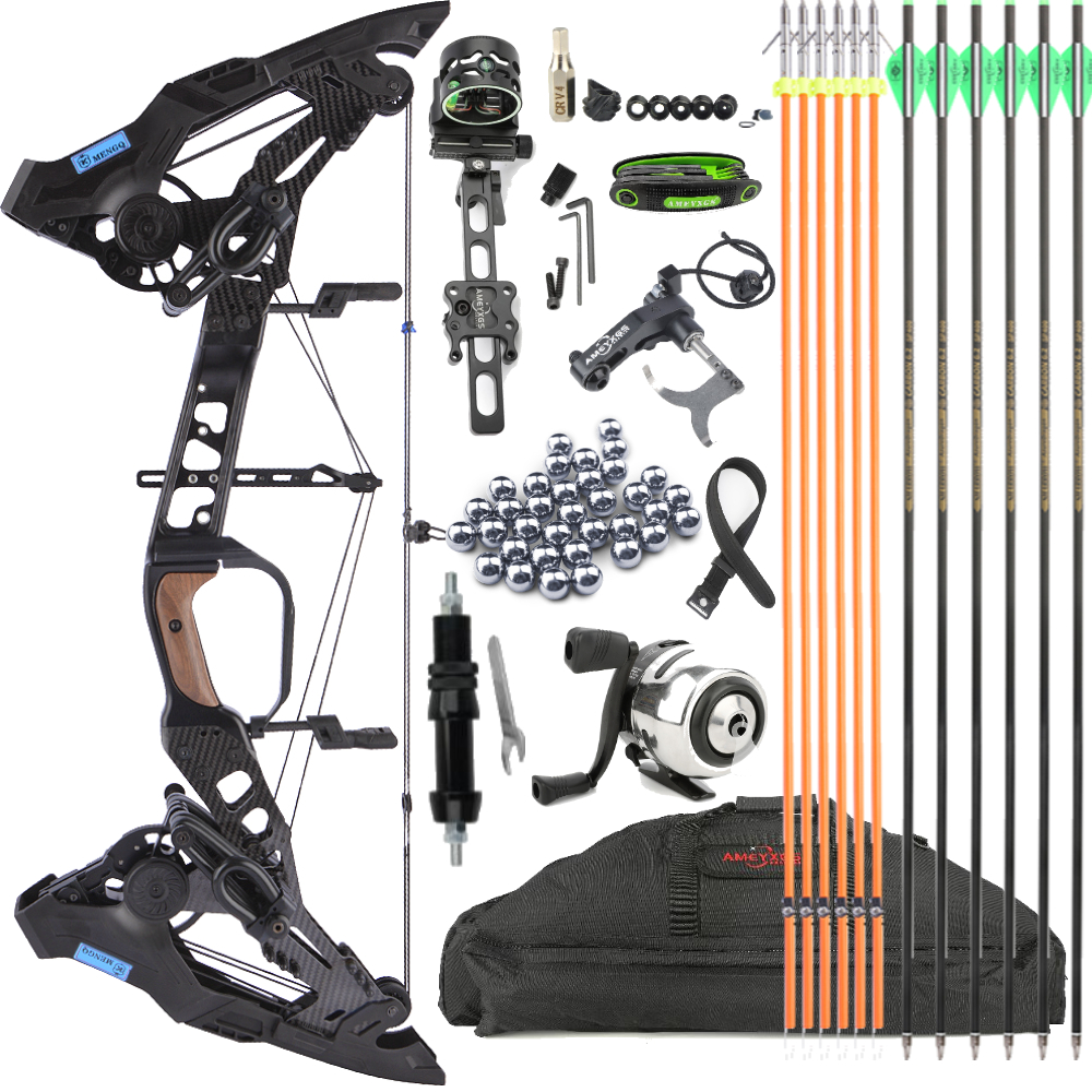 Dual-Use Compound Bow Adjustable for Hunting 21.5-60lbs