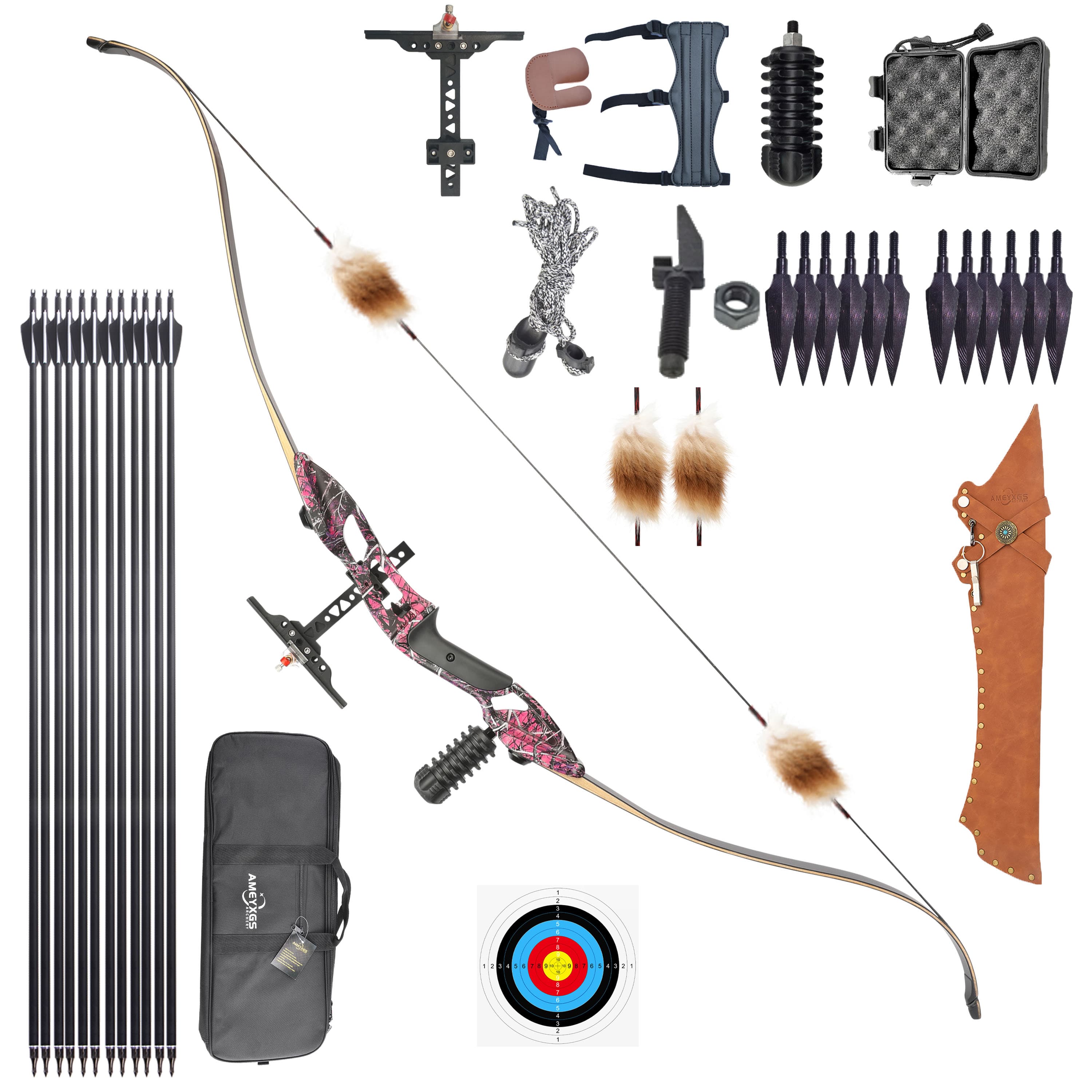 Junxing F179 Recurve Bow Complete Set 30-50lbs
