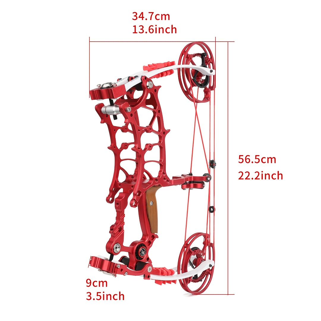 Little Monster Red Compound Bow – 30-75lb Adjustable Draw