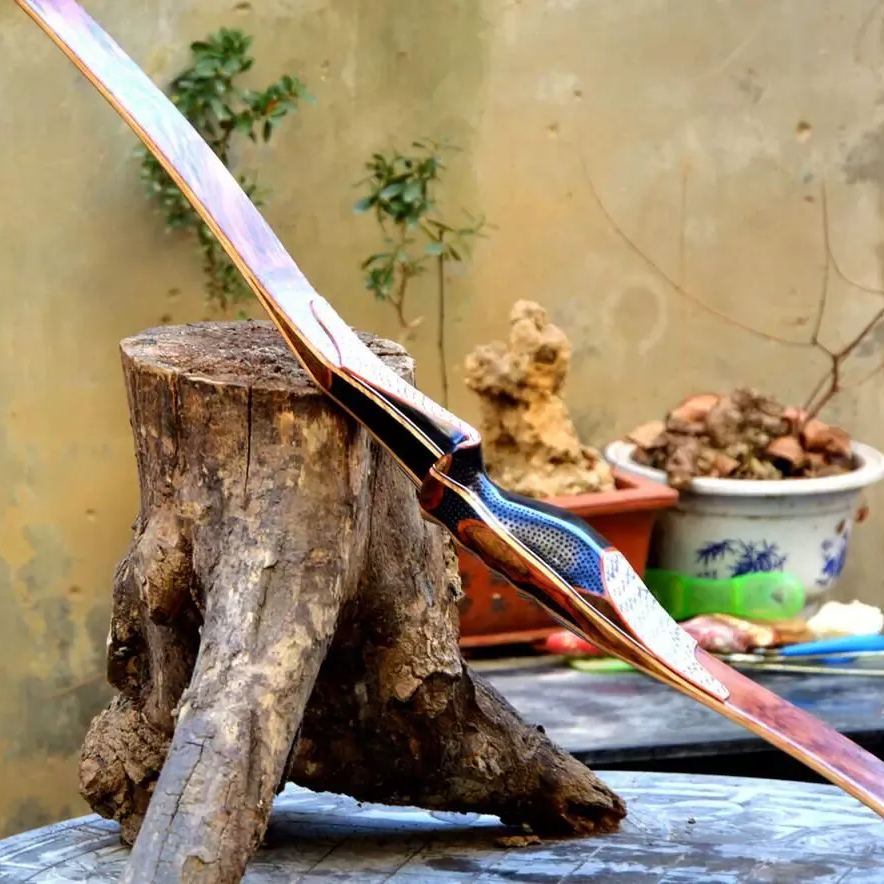 Long Spine American Hunting Bow – Handcrafted Laminated Bow for Precision Shooting