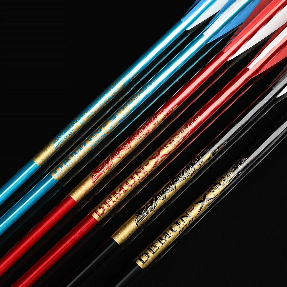 12pcs Crossbow Bolts Aluminum Arrows 20in 22in Vanes Crossbow Hunting Archery Shooting