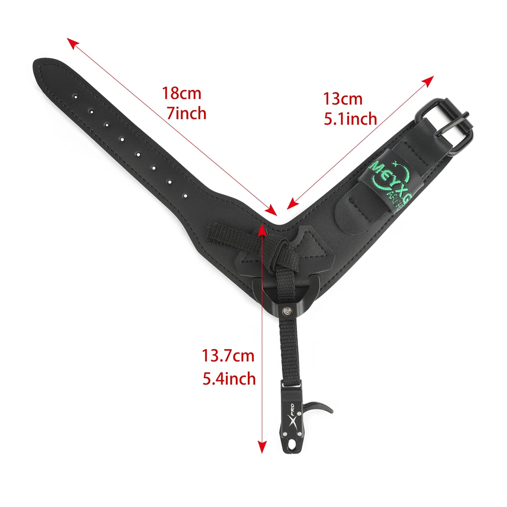 Automatic Jaw Closure Bow Release  3.0Oz Lightweight Archery Release Aids, Adjustable Jaws Sensitivity & Leather Wristband Wrist Guards, for Compound Bow