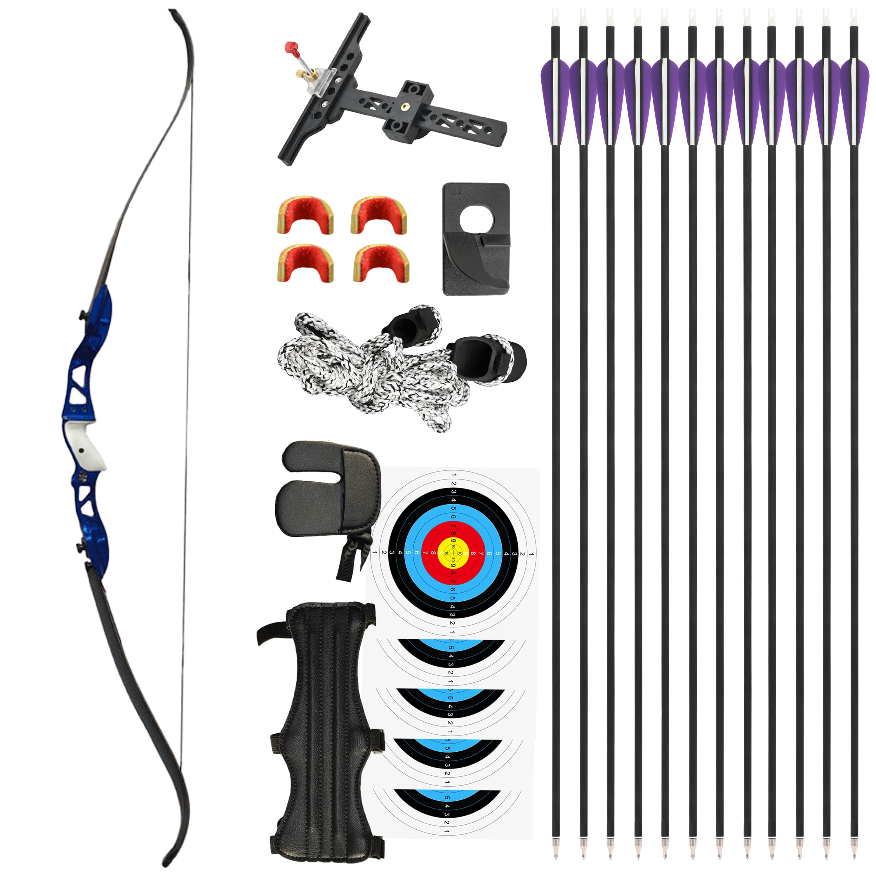 JUNXING F155 Recurve Bow 	66 inches Bow and Arrows Kit