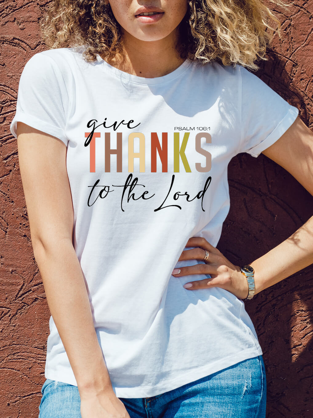 Give Thanks To The Lord Women Tee