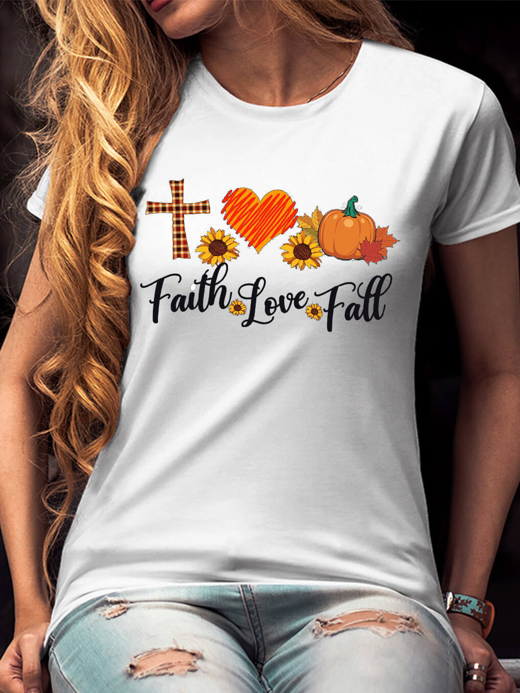 Faith Love Fall Women Tee